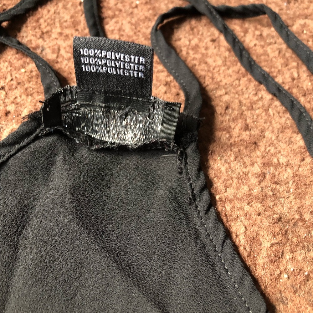 Streetwear Society Black Asymmetrical Backless Camisole - Picture 8 of 8